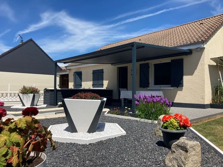 Réalisation à Barentin : Installation Pergola B128 - Marque Brustor